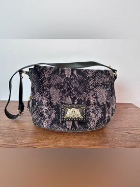Juicy Couture Ciara Wild Things Snake Velour Hobo